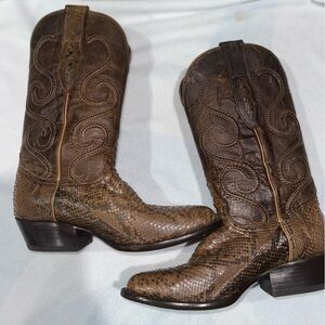 Mexican cowboy boots animal print SANTA FE SIZE 9.5